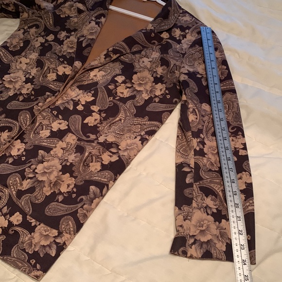 Solitare Vintage Style Floral Paisley Blazer Jacket . Size M - Picture 12 of 13